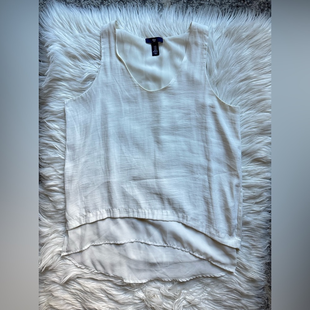 GAP satin layered tank